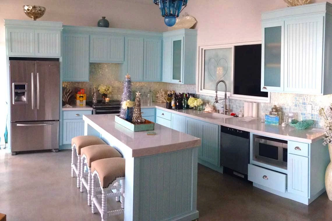KITCHEN REMODELING · PAINTED CABINETRY & ISLAND
