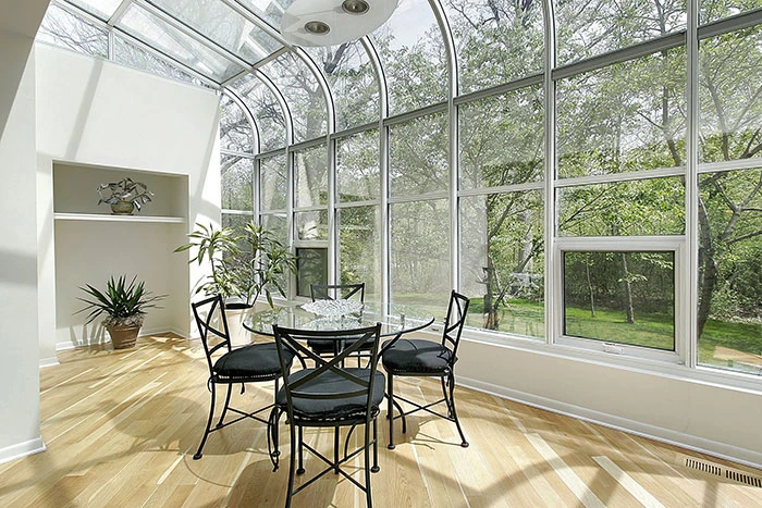 SUNROOM · LARGE-FORMAT TILE FLOORING